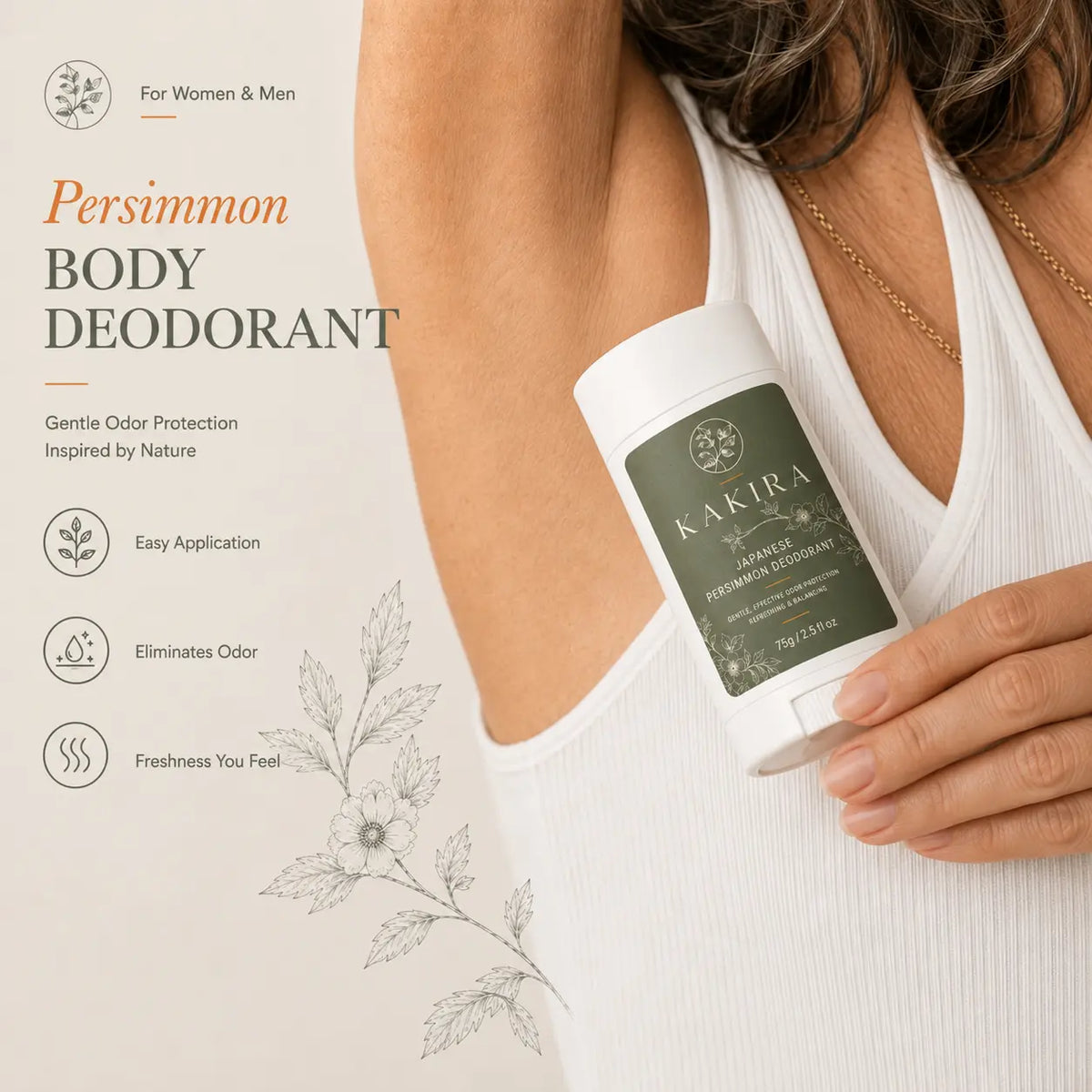 Kaki-Deodorant